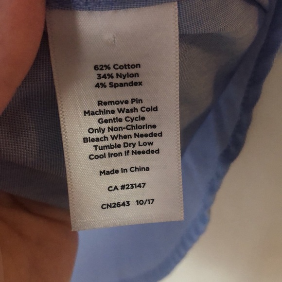 Talbots blue button down - Picture 5 of 8